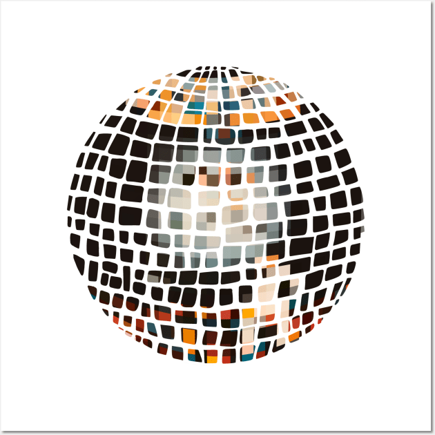 Saturday Night Disco Ball Wall Art by Stupiditee